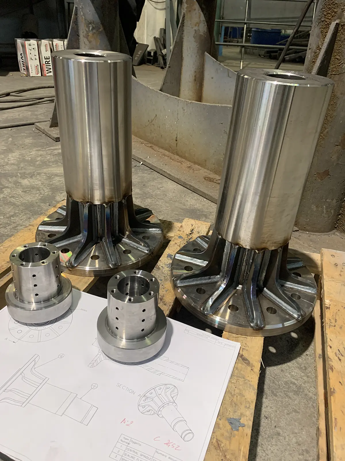 Flanged hubs